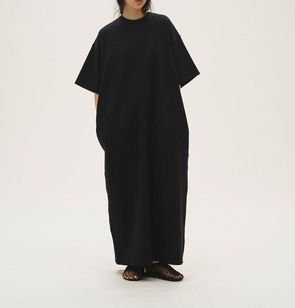 
                  
                    HaLfsleeve Easy Dress-Black-
                  
                