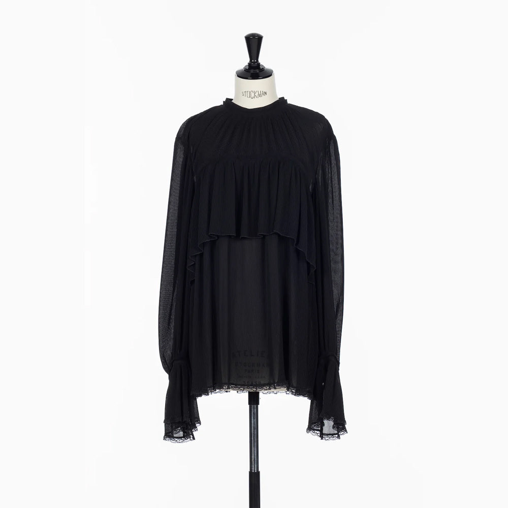 
                  
                    SHEER GEORGETTE PLEATED BLOUSE
                  
                