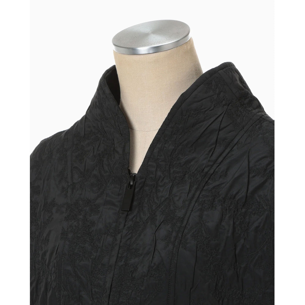 
                  
                    Floral Jacquard Triple Cloth Jacket-black-
                  
                