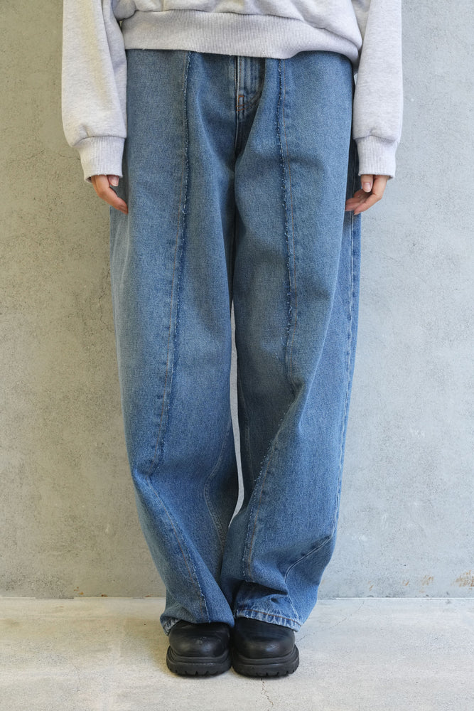
                  
                    wide leg jeans-BLUE-
                  
                