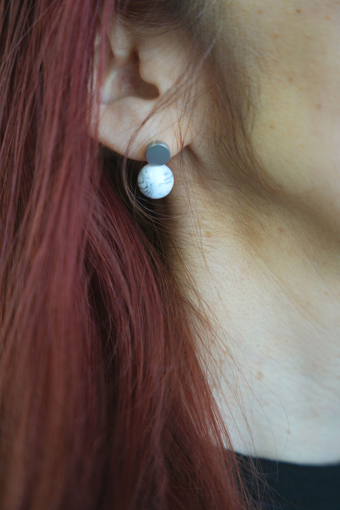 
                  
                    FLAT ROUND AND BALL EARRINGS
                  
                