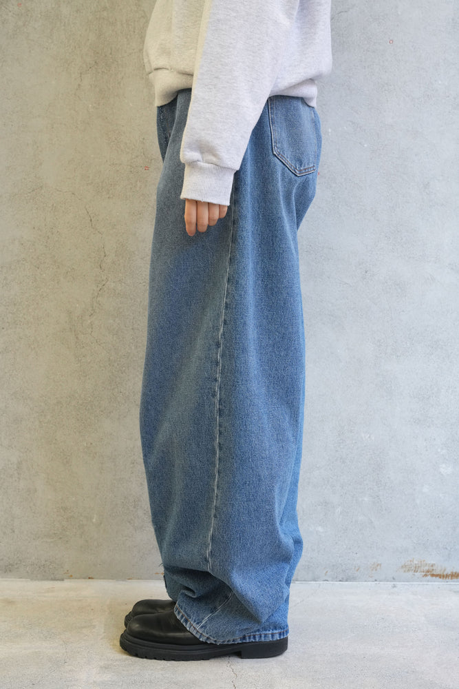 
                  
                    wide leg jeans-BLUE-
                  
                