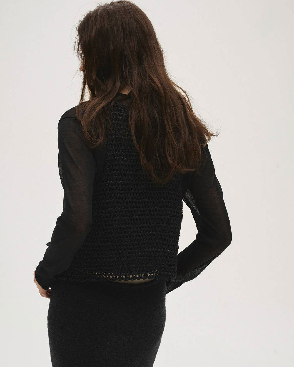 
                  
                    Compact Sheer Knit -GRAY-
                  
                