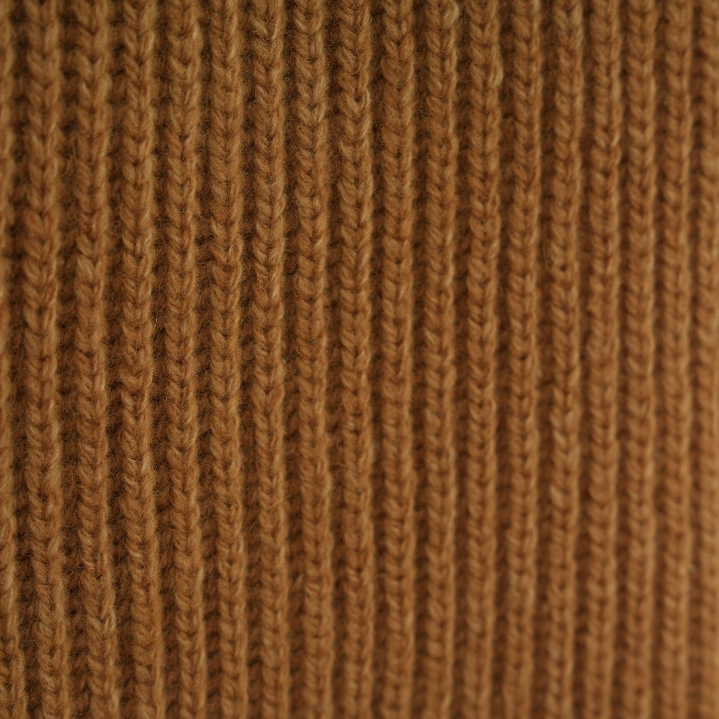 
                  
                    RIBBED KNIT WOOL VEST-CAMEL-
                  
                