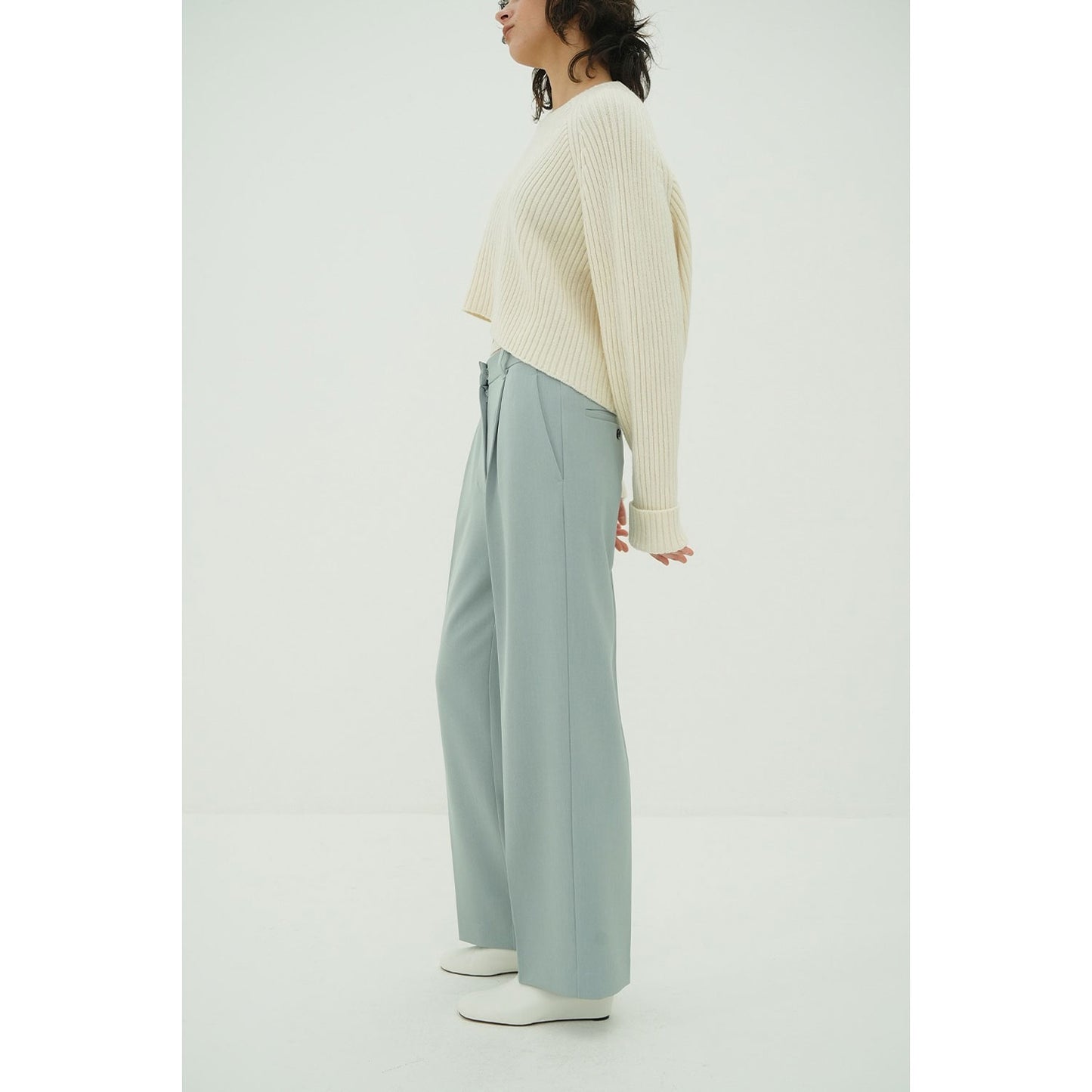 
                  
                    2WAY TUCK STRAIGHT PANTS -BLUE-
                  
                