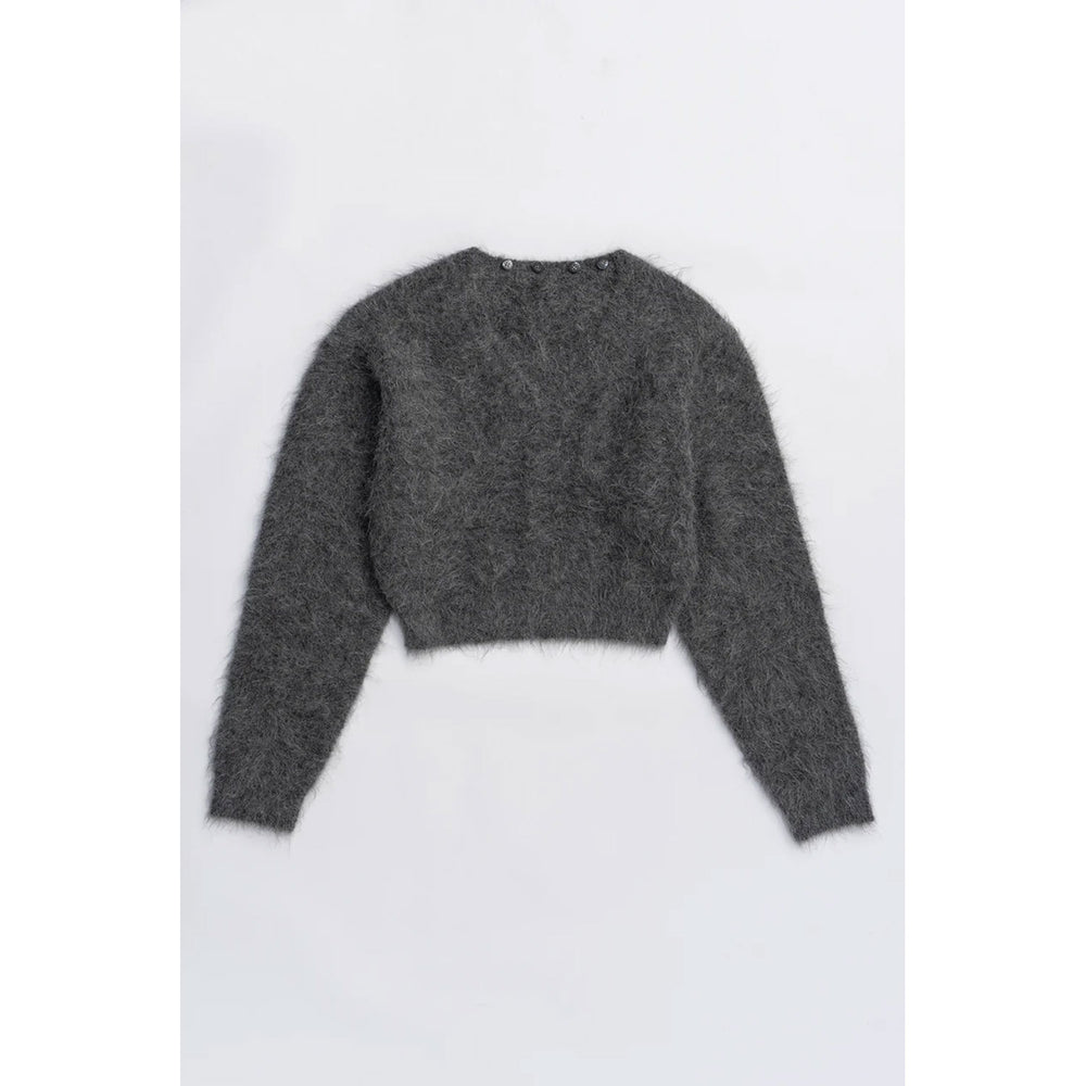 
                  
                    Alpaca Blend 2-Way Hoodie-C.GRY-
                  
                