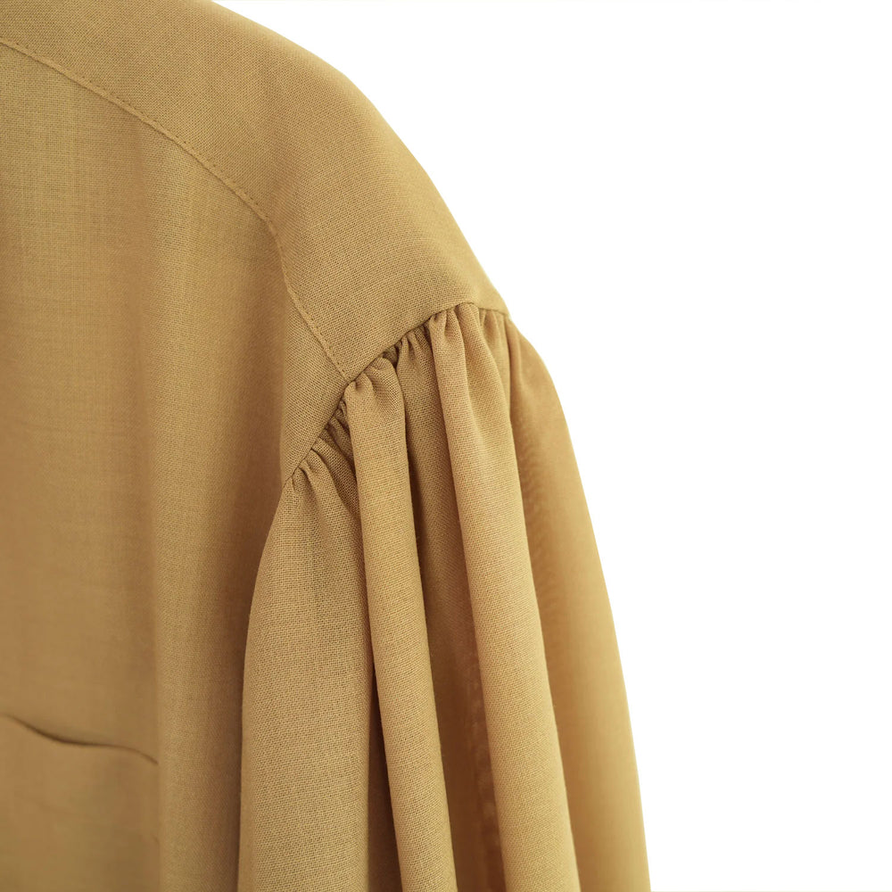 
                  
                    T/W VOILE BALLOON SLEEVE DRESS-CAMEL-
                  
                