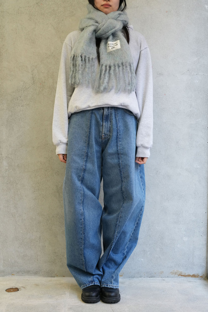 
                  
                    Logo wool scarf -Light Blue Melange-
                  
                