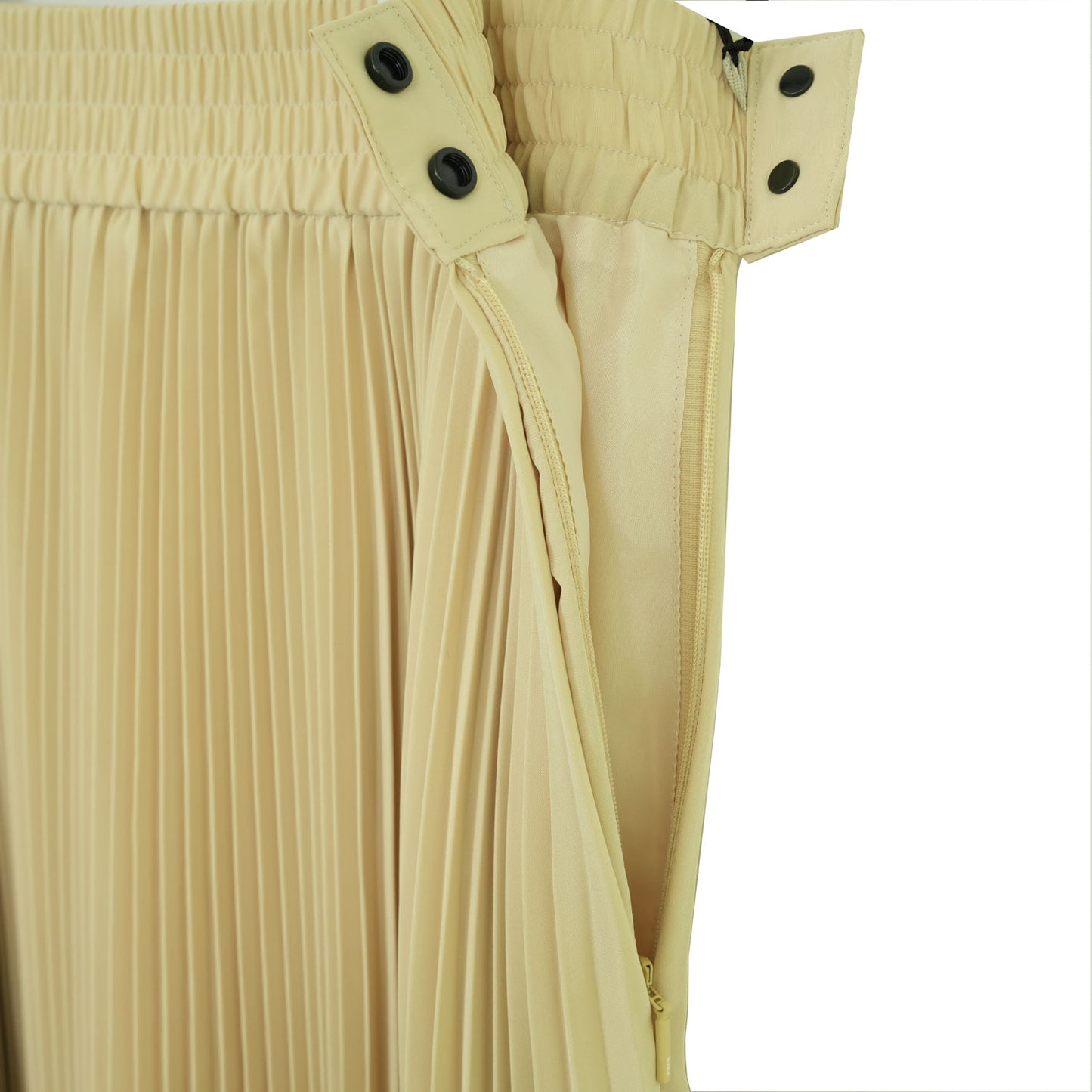 
                  
                    TAFFETA PLEATED SKIRT-CREAM-
                  
                