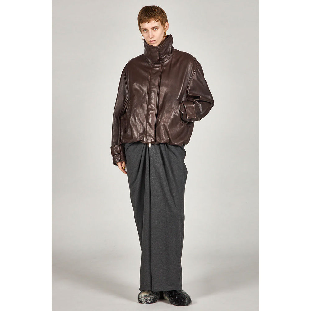 
                  
                    Drape Front Sweat Pants-C.GRY-
                  
                