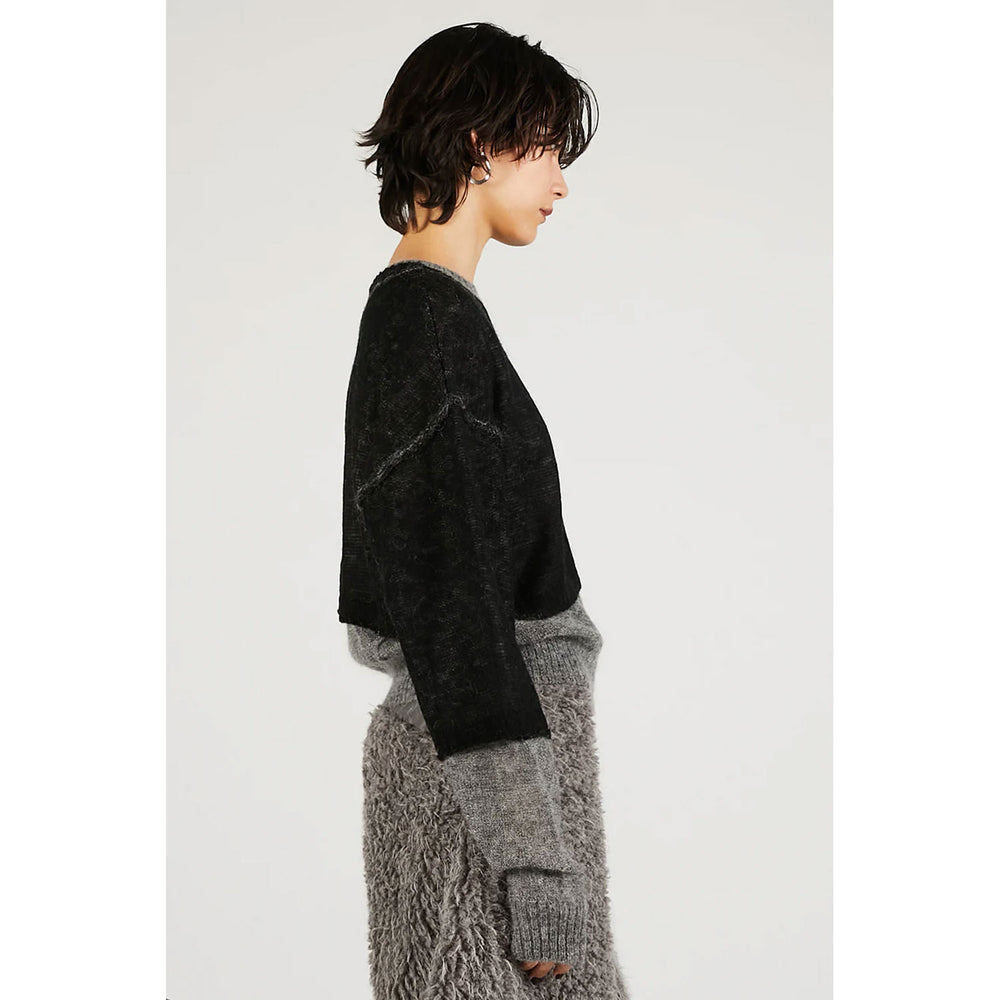 
                  
                    Reversible Mohair Knit -GREY-
                  
                
