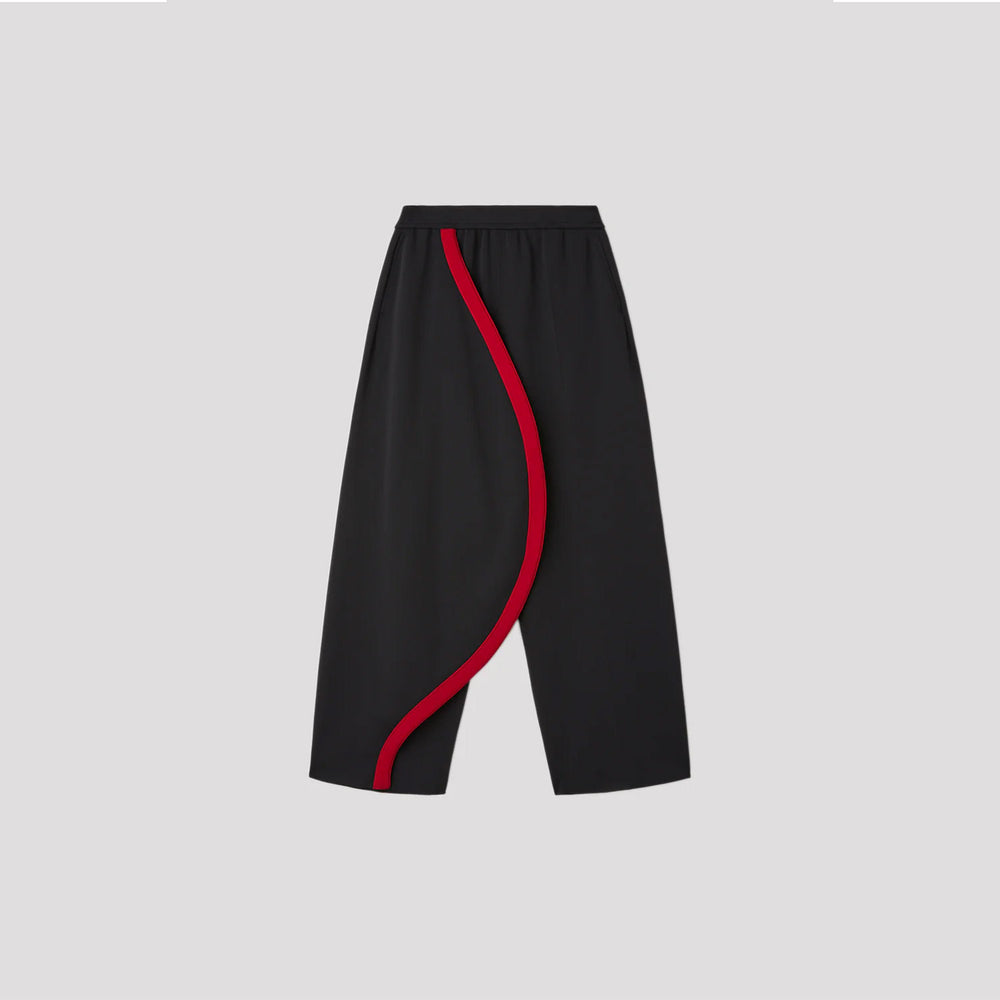 MILAN ROUND PANTS-MAROON RED MULTI-