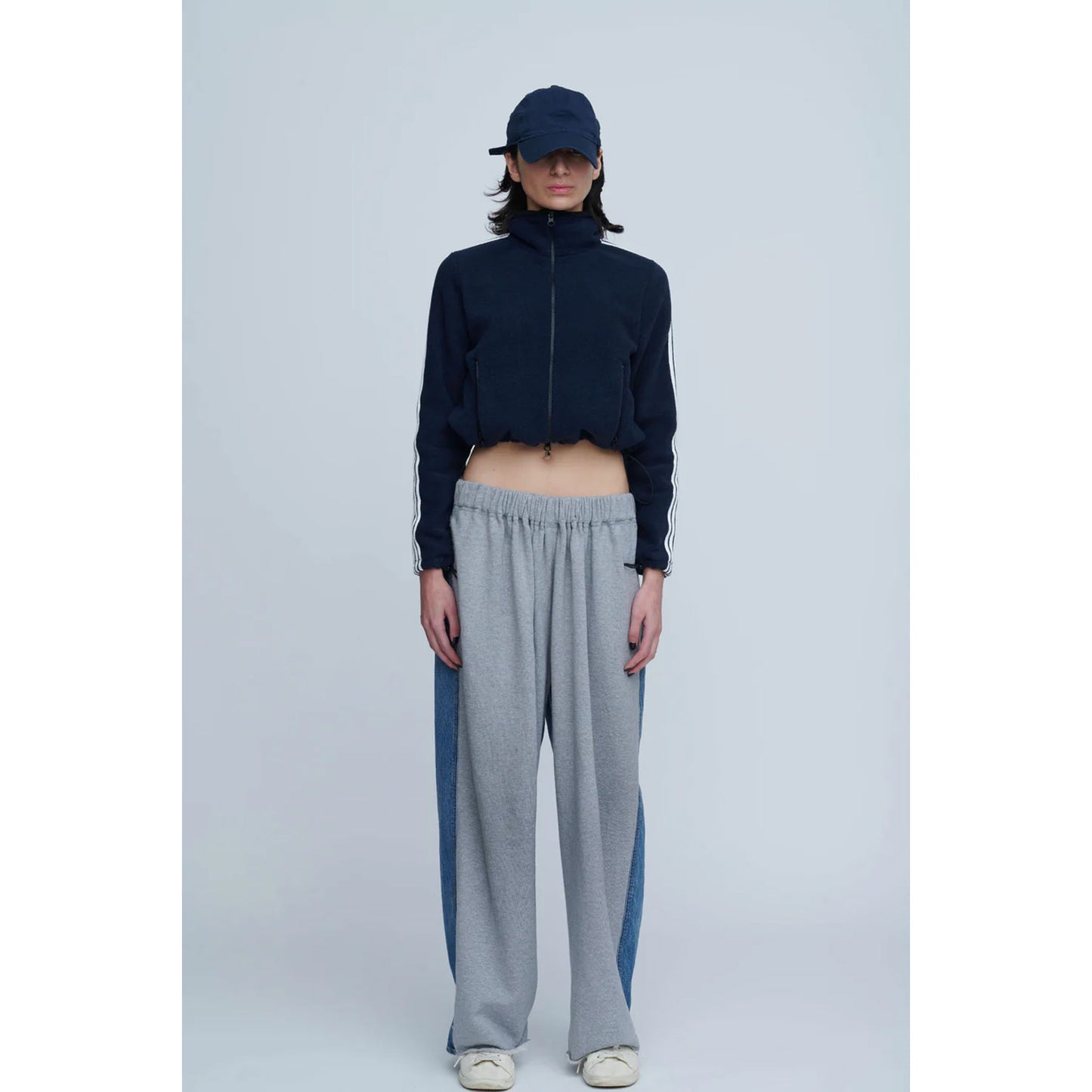 
                  
                    Fleece Tight Fit Track Jacket -DK.GREY-
                  
                