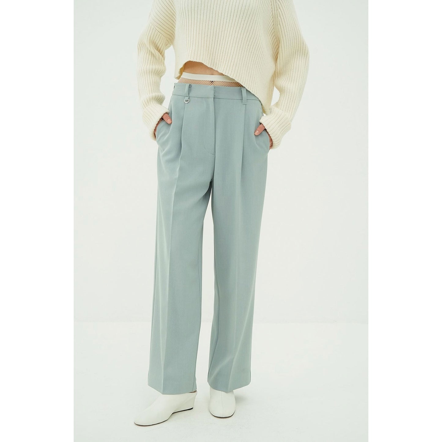 
                  
                    2WAY TUCK STRAIGHT PANTS -BLUE-
                  
                