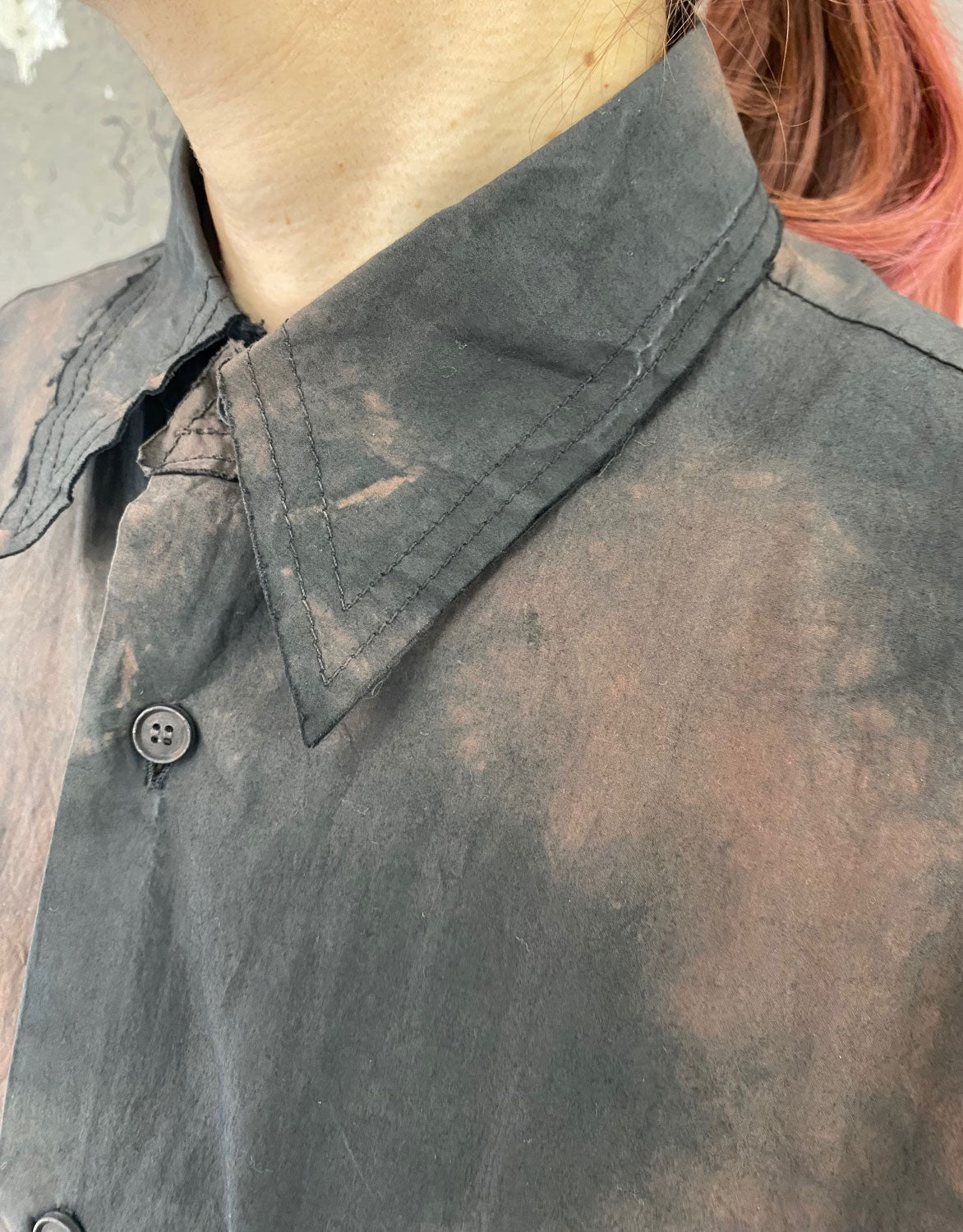 
                  
                    POPLIN OVERSIZED SHIRT -BROWN/BLACK-
                  
                