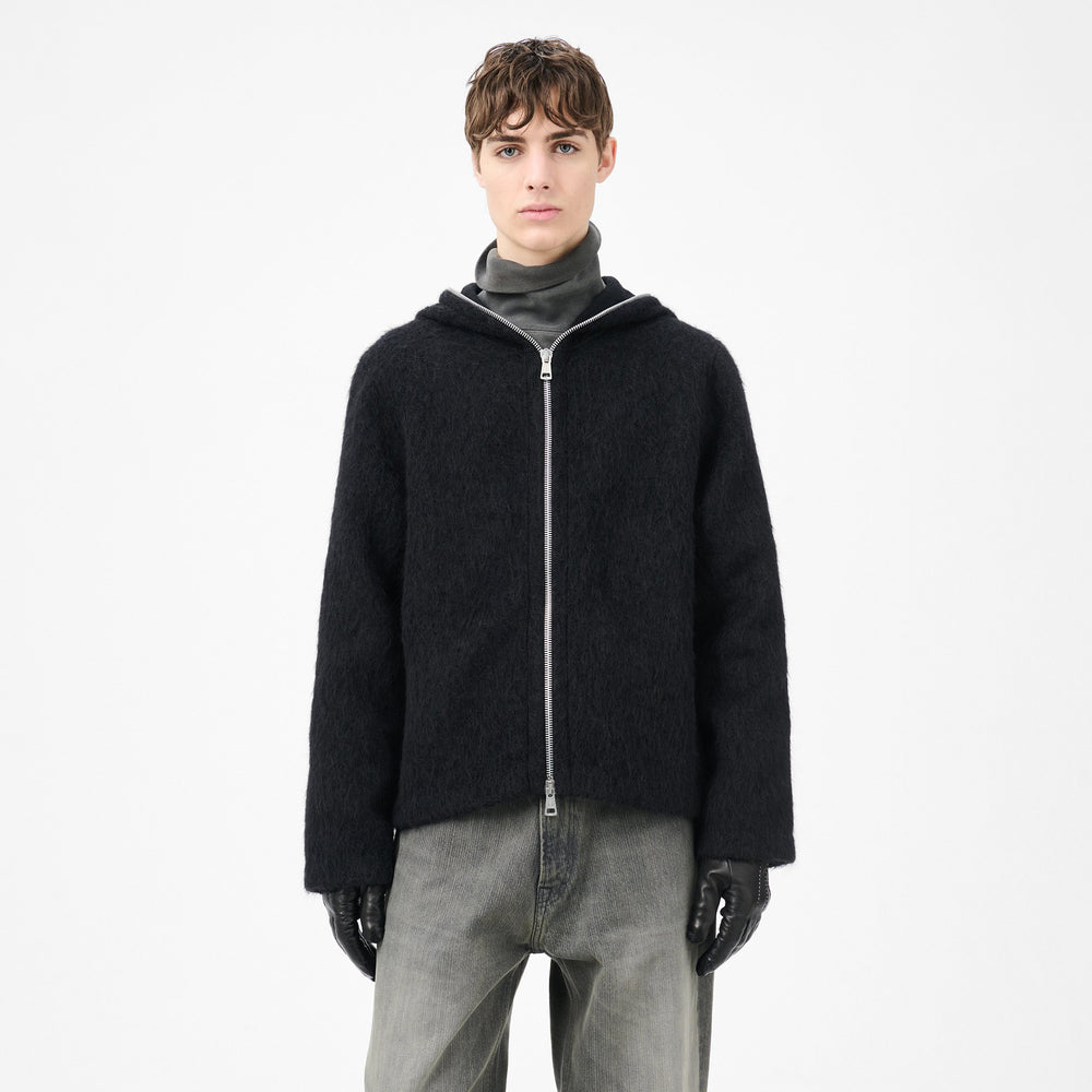 Our legacy 黒 クロップドジャケット ジッパー付き Our legacy 黒 クロップドジャケット ジッパー付き