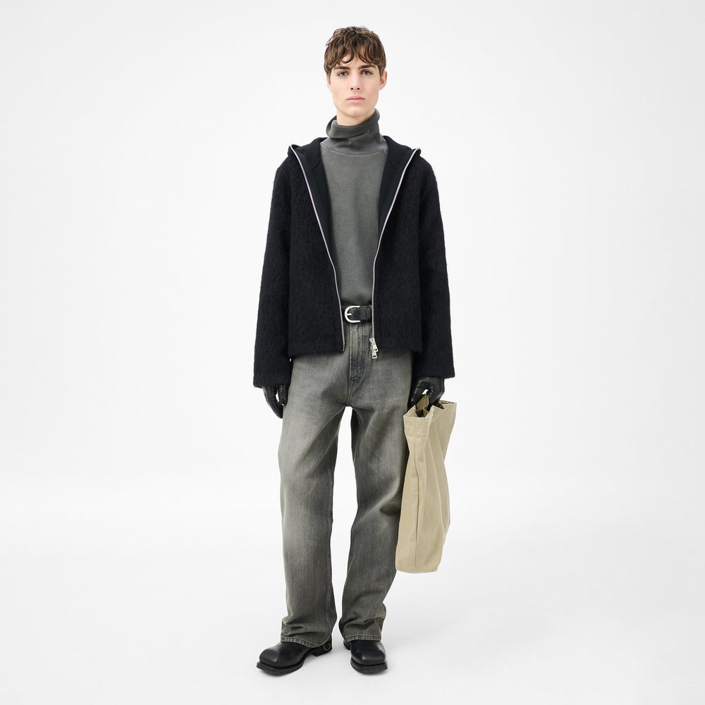 【美品・タグ付き】OUR LEGACY ZIP HOOD ブラック XS OUR LEGACY アワーレガシー FW25 FULL ZIP HOOD / BLK - NUBIAN