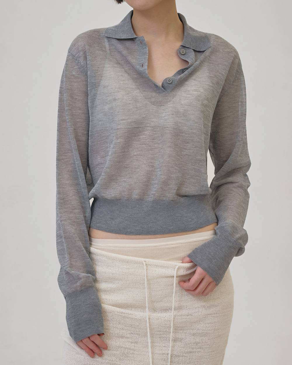 Layered Polo Knit – OBLIGE