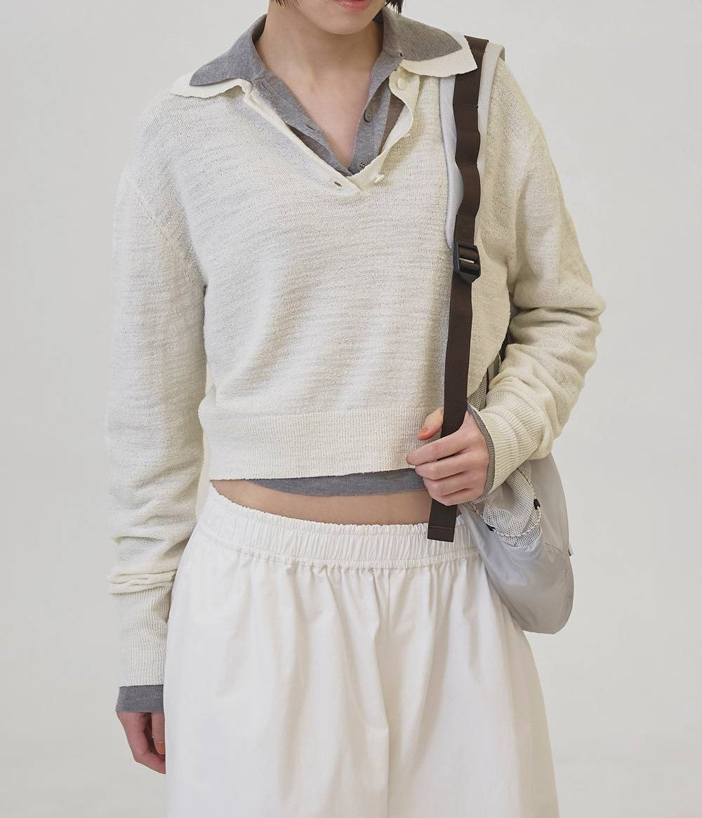 
                  
                    Layered Polo Knit
                  
                