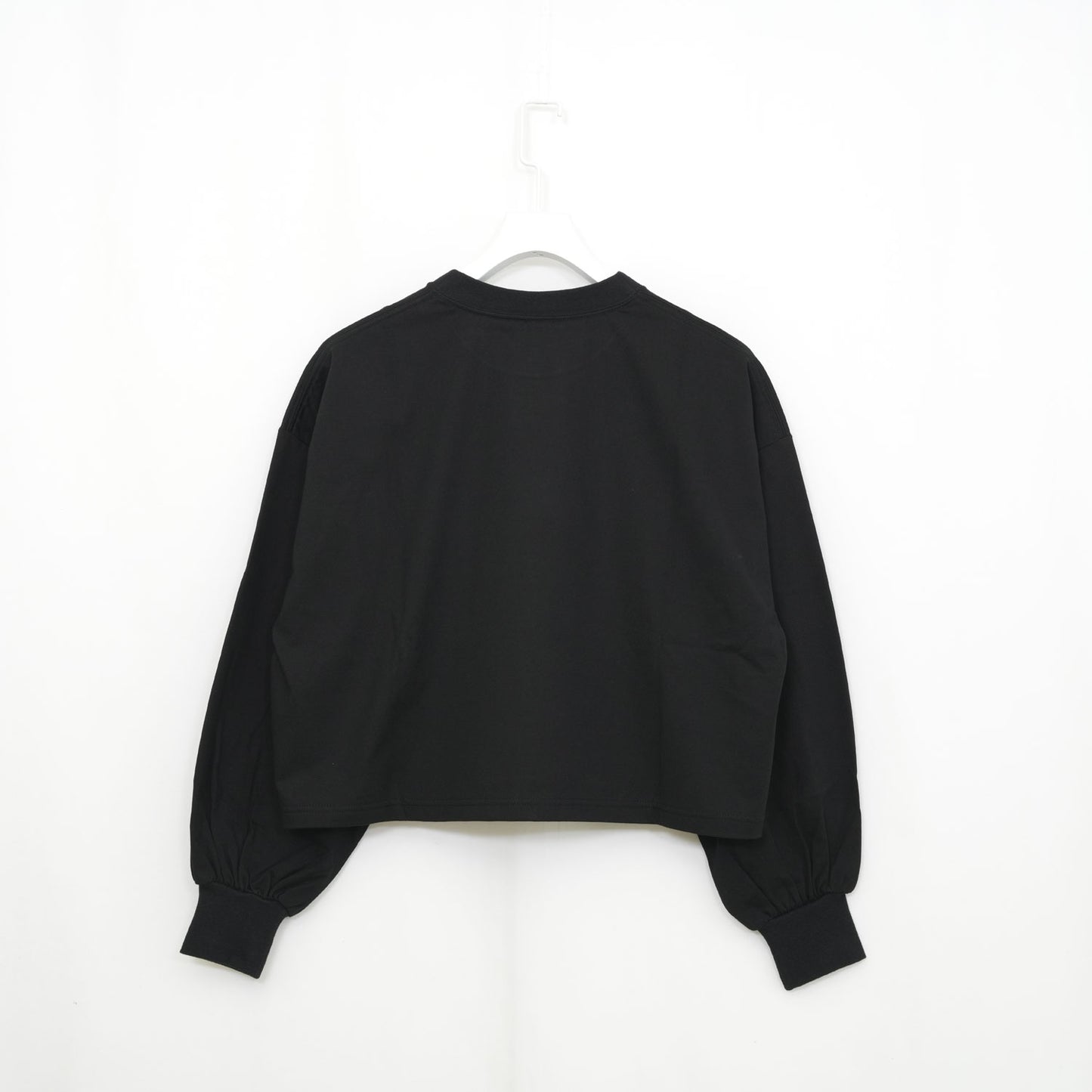 
                  
                    CROPPED LONG-SLV TEE/BIG FIT(6.5OZ)-BLACK-
                  
                