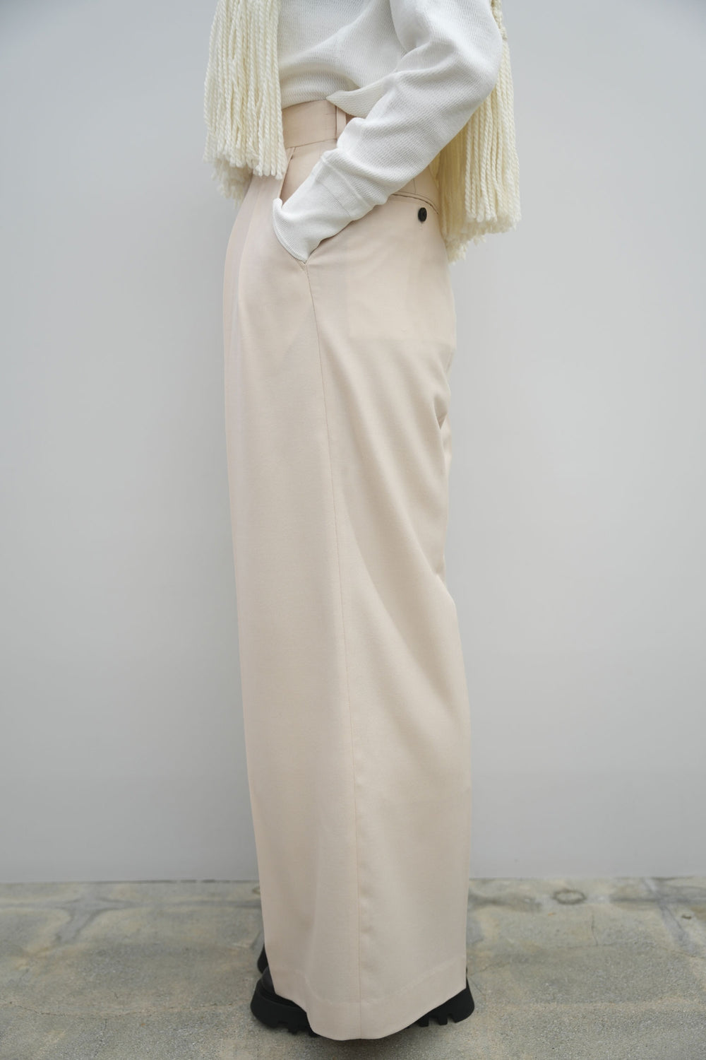 FLANNEL WIDE LEG PANTS – OBLIGE