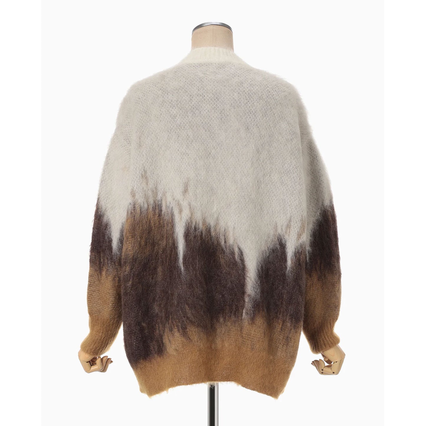 
                  
                    Drip Glaze Pattern Mohair Knitted Top - brown
                  
                