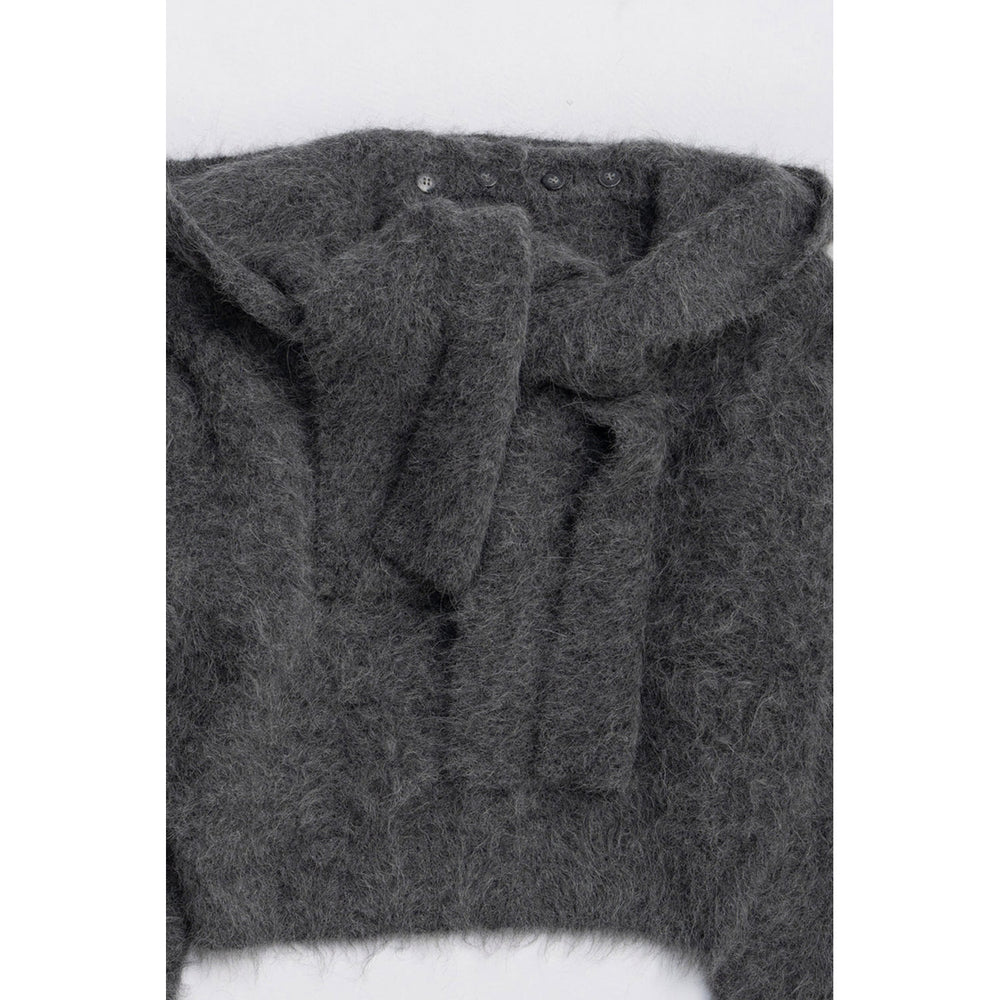 
                  
                    Alpaca Blend 2-Way Hoodie-C.GRY-
                  
                