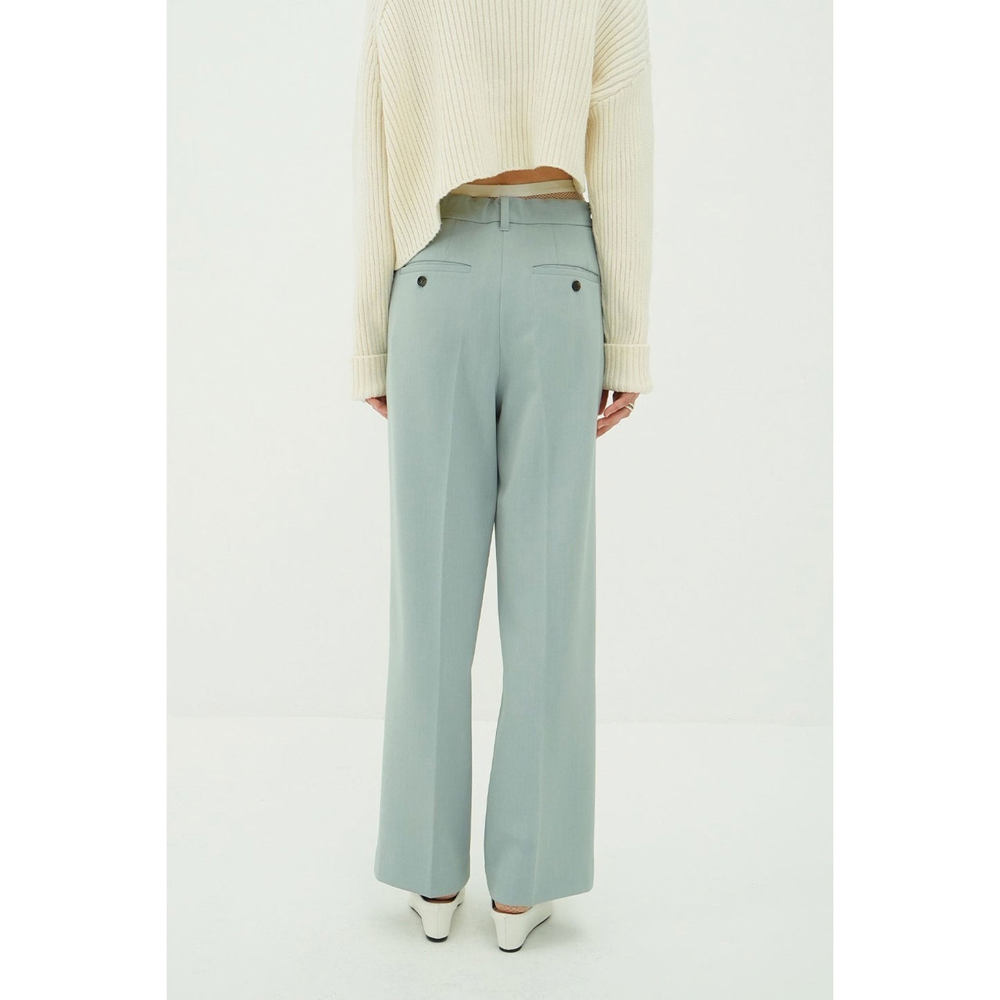 
                  
                    2WAY TUCK STRAIGHT PANTS -BLUE-
                  
                
