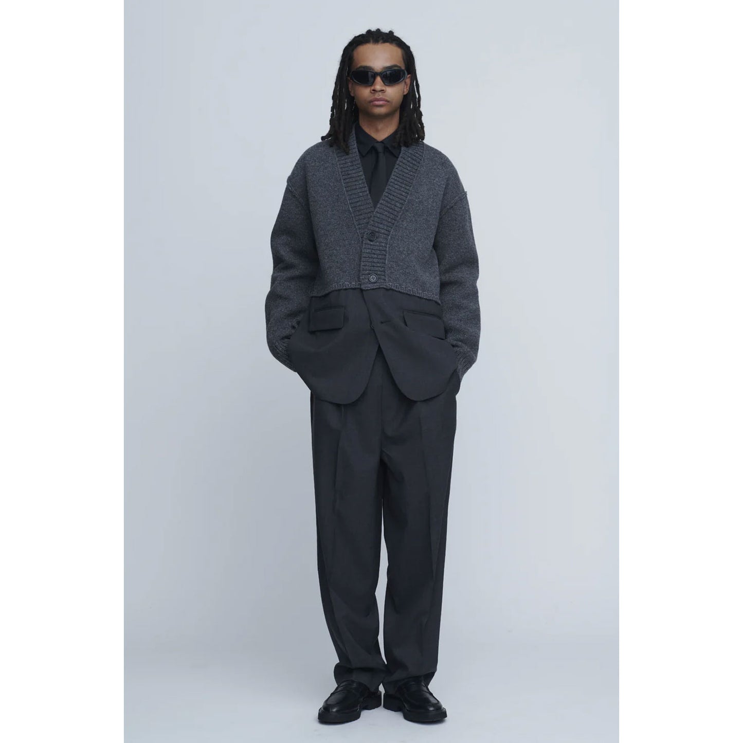 
                  
                    Wool Relax Pants -GREY-
                  
                