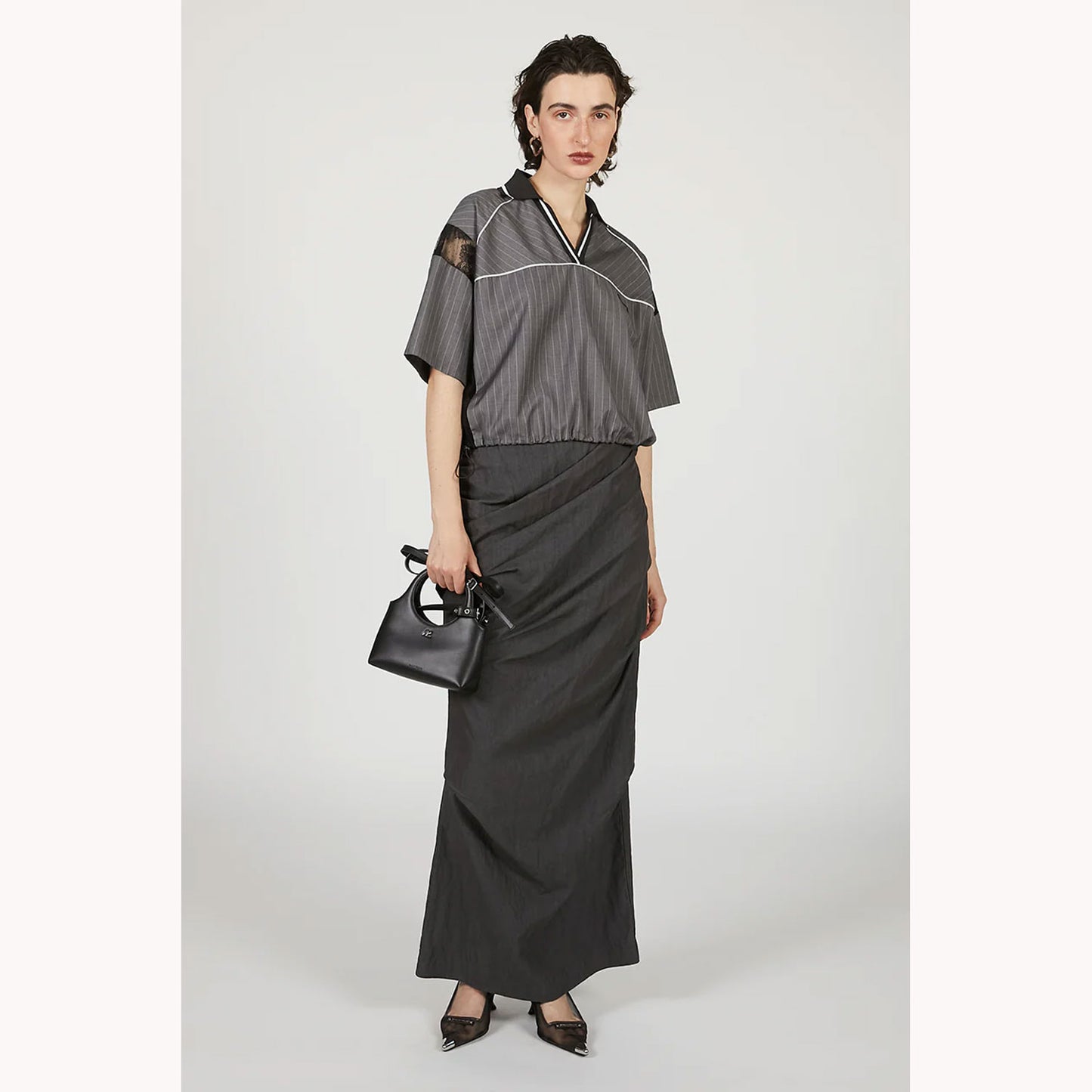 
                  
                    Drape Skirt -GREY-
                  
                