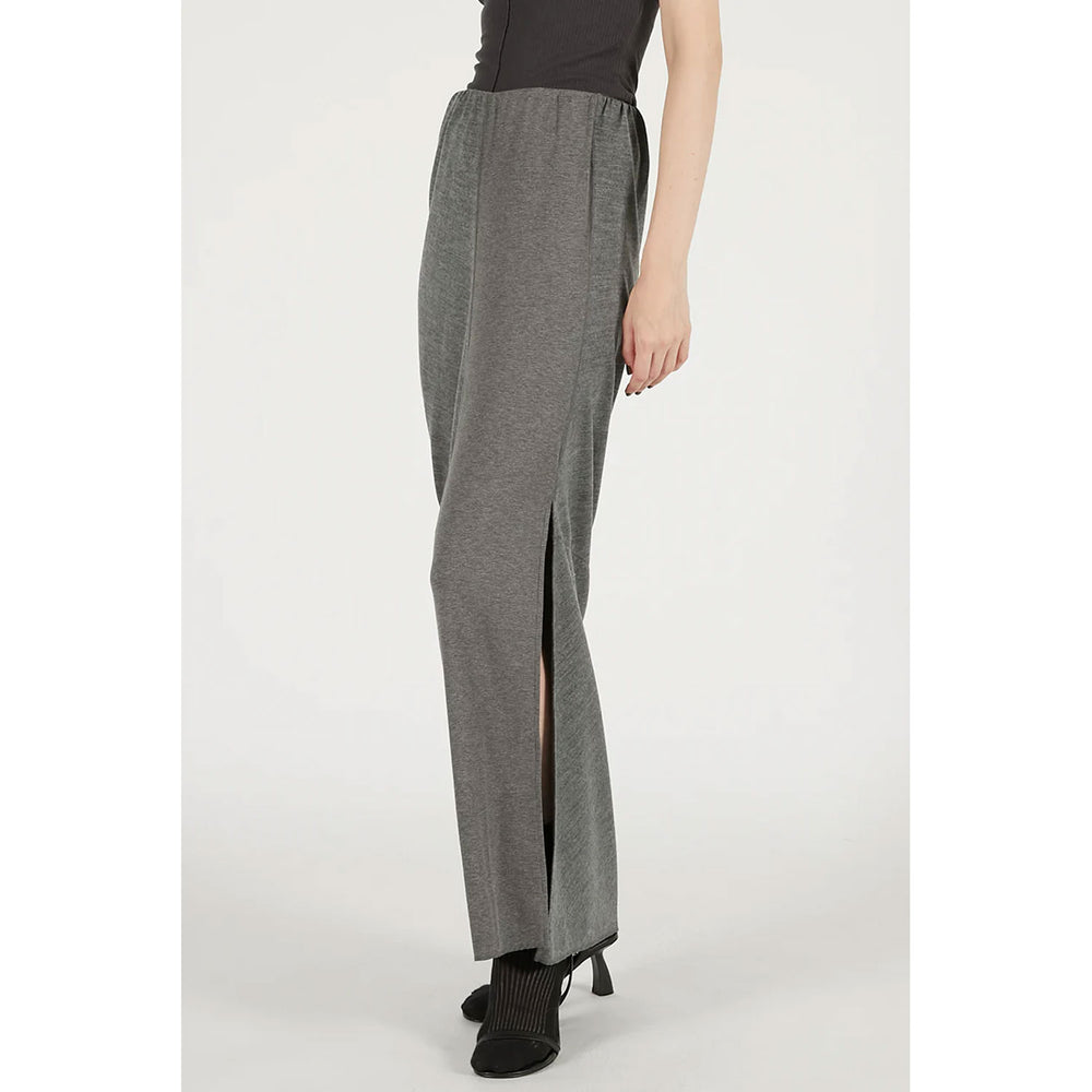 
                  
                    Wool Slouchy Skirt-GREY-
                  
                