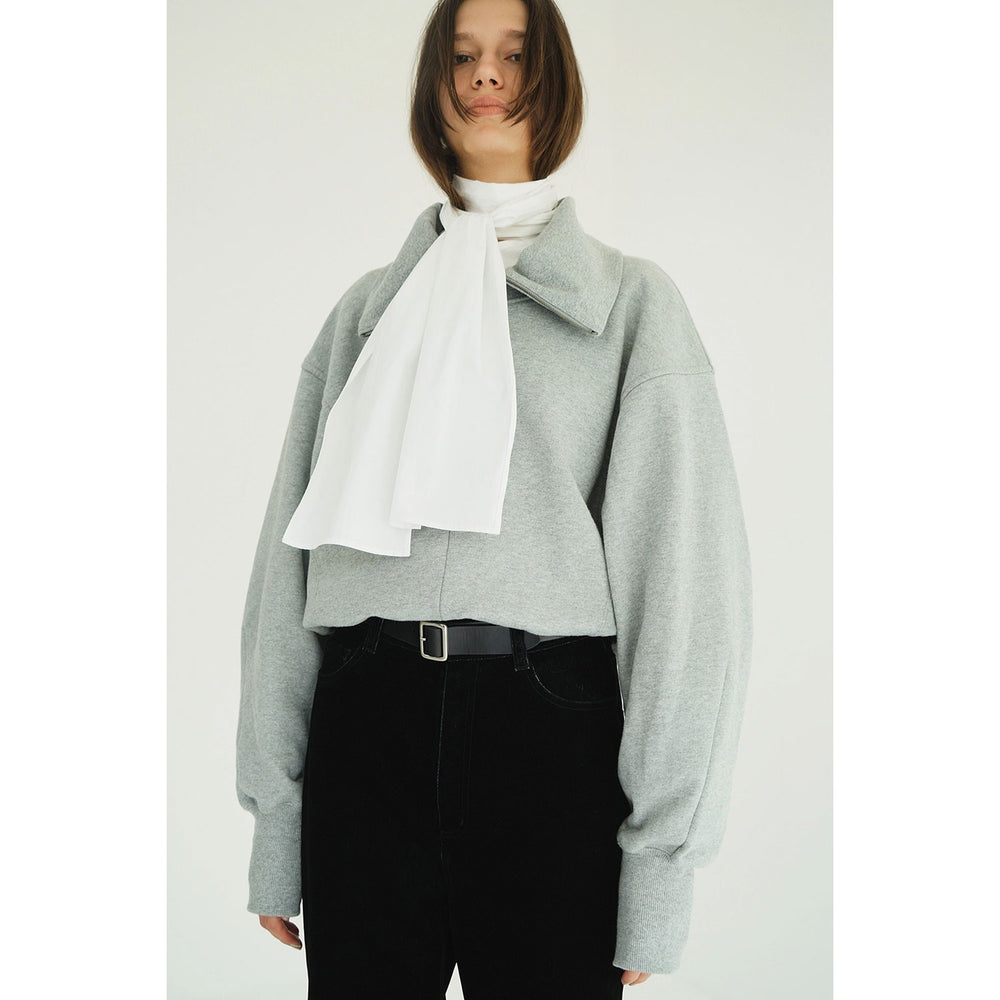 
                  
                    HALF ZIP SHORT TOPS -GRAY-
                  
                