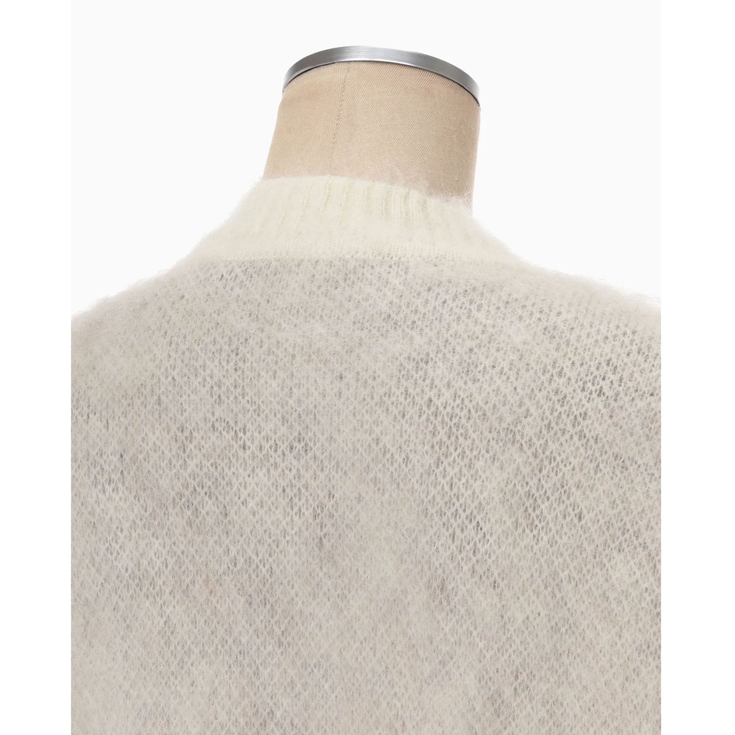 
                  
                    Drip Glaze Pattern Mohair Knitted Top - brown
                  
                