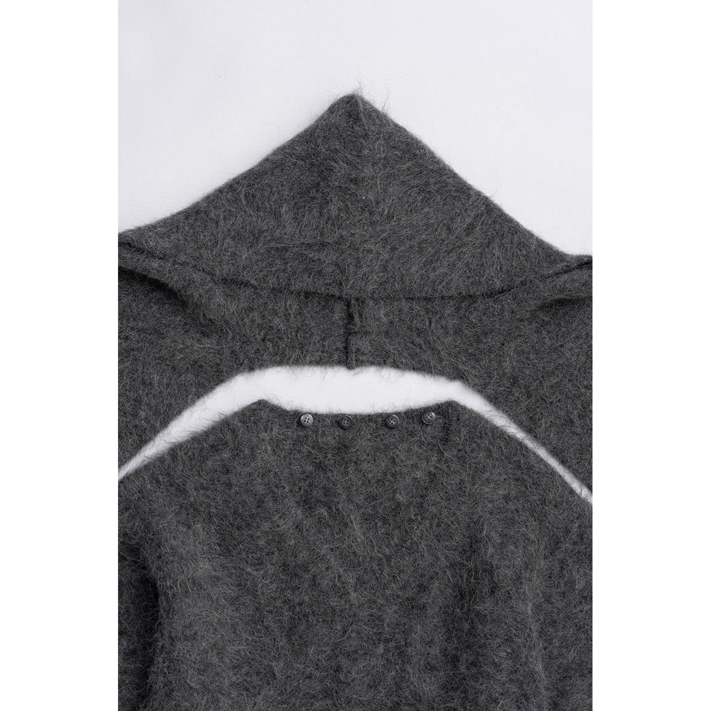 
                  
                    Alpaca Blend 2-Way Hoodie-C.GRY-
                  
                
