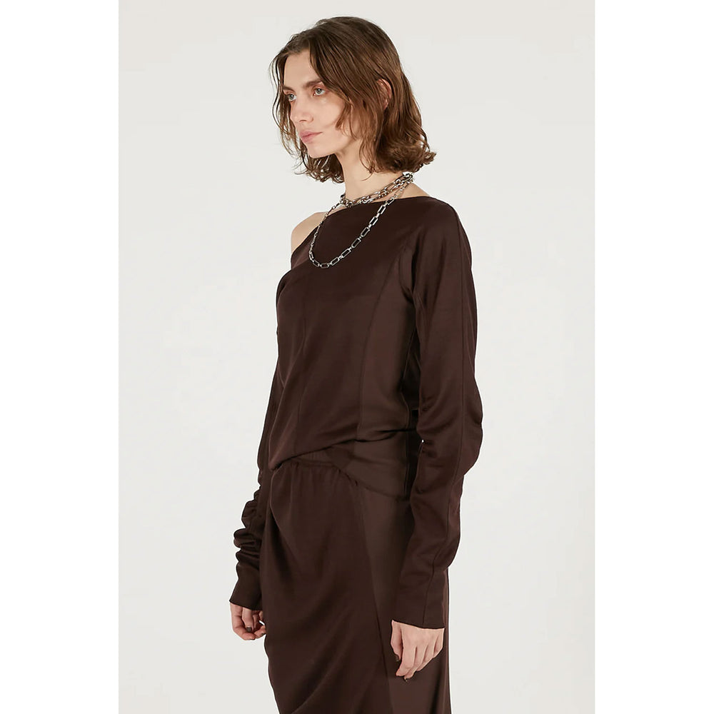 
                  
                    Wool Slouchy Sleeve Top -GREY-
                  
                