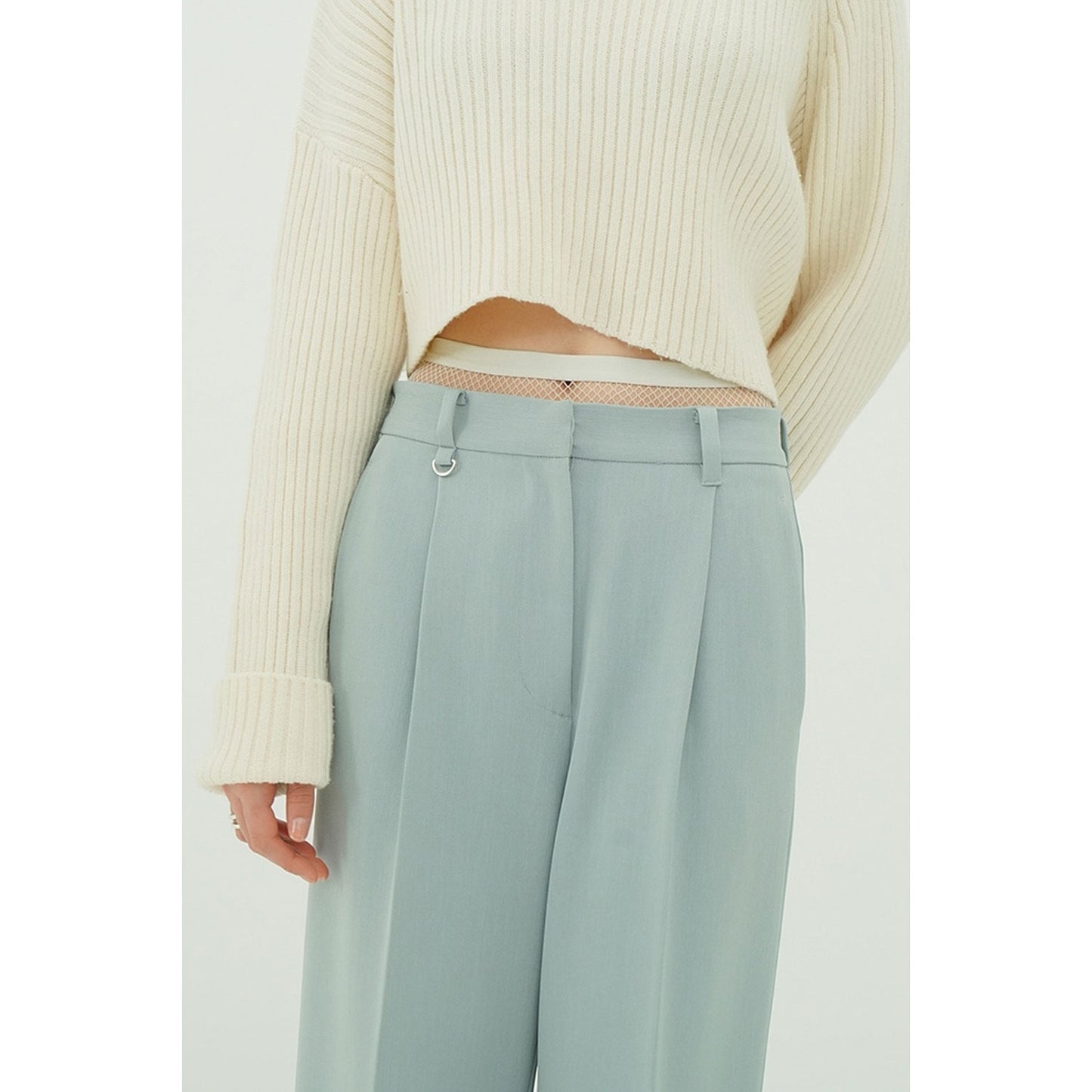 
                  
                    2WAY TUCK STRAIGHT PANTS -BLUE-
                  
                