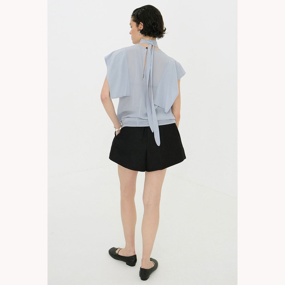 
                  
                    SQUARE SLEEVE BLOUSE -BLUE-
                  
                