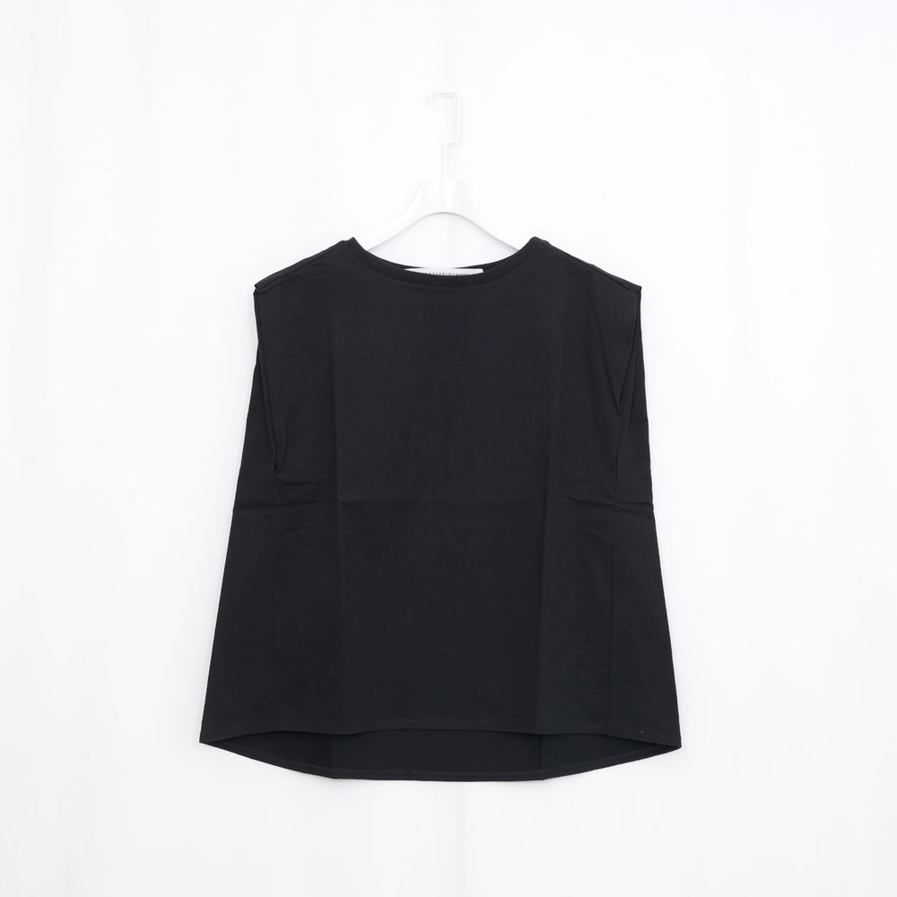 LISA FRENCH SLEEVE TOP -BLACK-