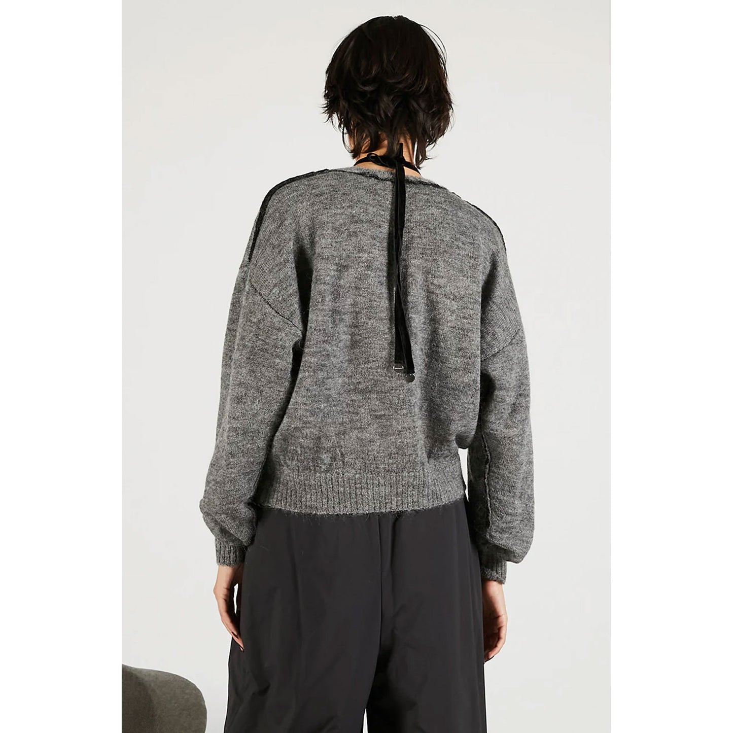 
                  
                    Reversible Mohair Knit -GREY-
                  
                