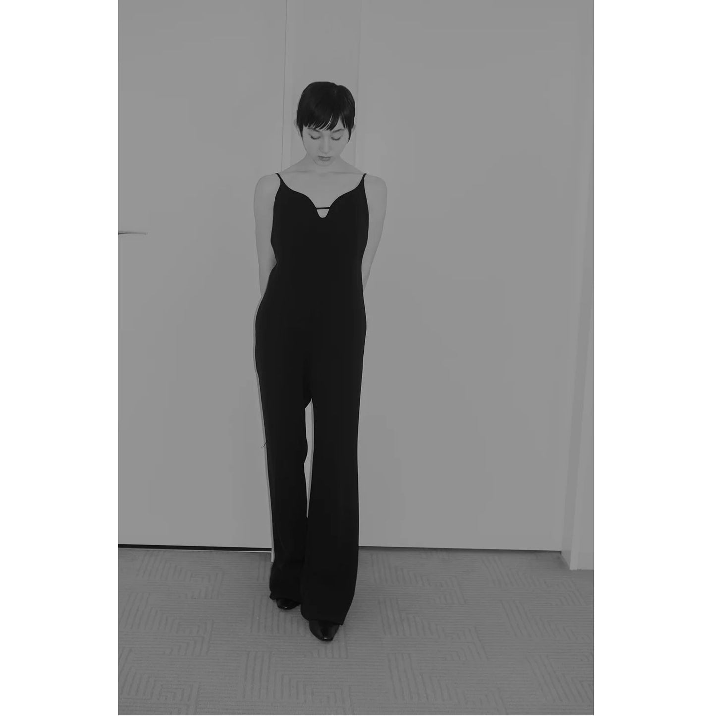 
                  
                    Triacetate Polyester Georgette Jumpsuits - black
                  
                