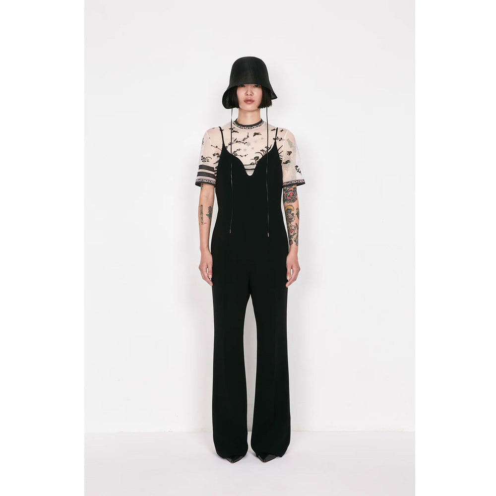 
                  
                    Triacetate Polyester Georgette Jumpsuits - black
                  
                