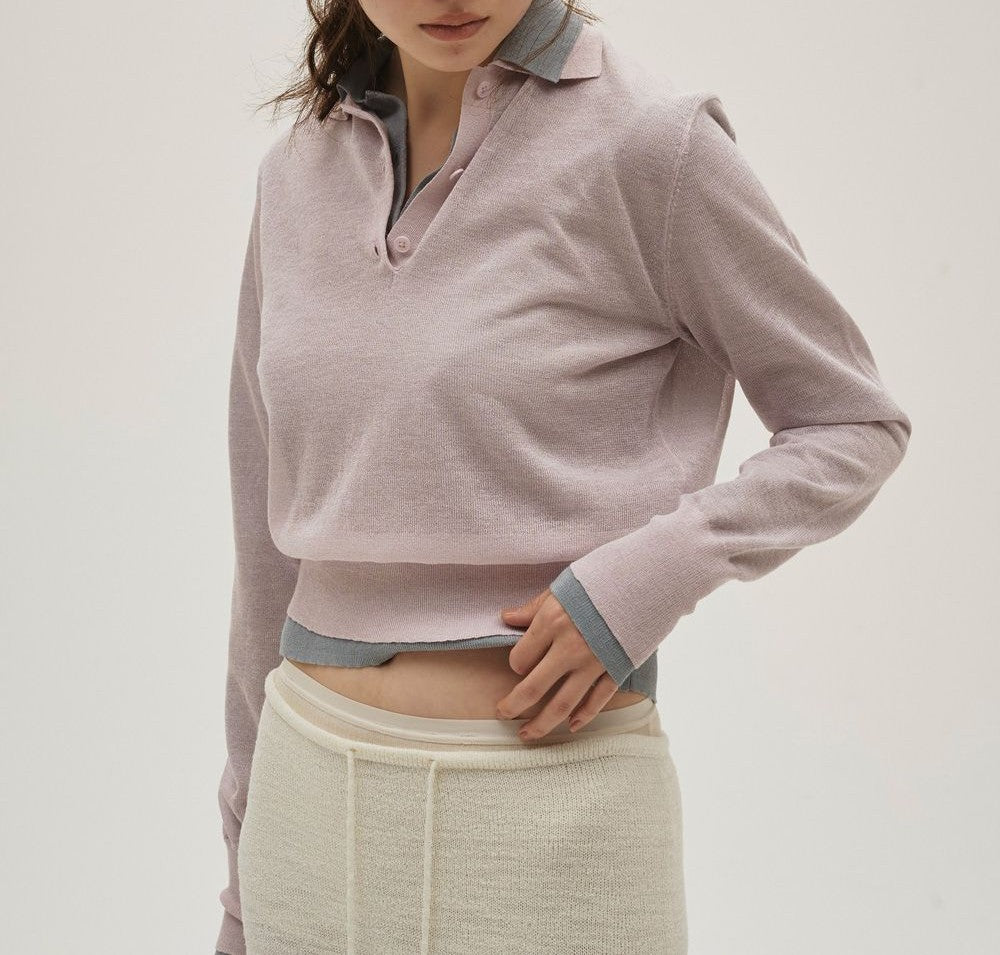 
                  
                    Layered Polo Knit
                  
                