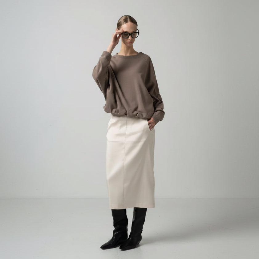 
                  
                    OLIVER PUFFY HEM TOP / ECO COTTON TERRY
                  
                