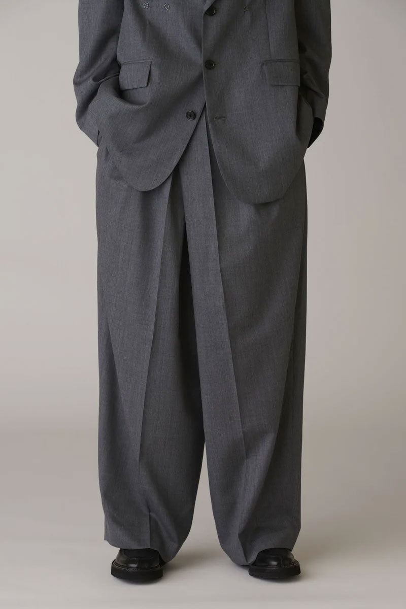 
                  
                    Wool Over Size Pants -NAVY STRIPE-
                  
                