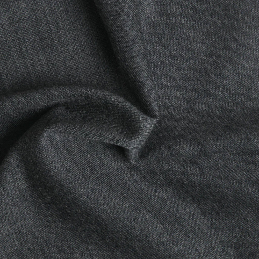 
                  
                    ALISON TROUSERS / HIGH GAUGE PURE WOOL JERSEY -DK GREY-
                  
                