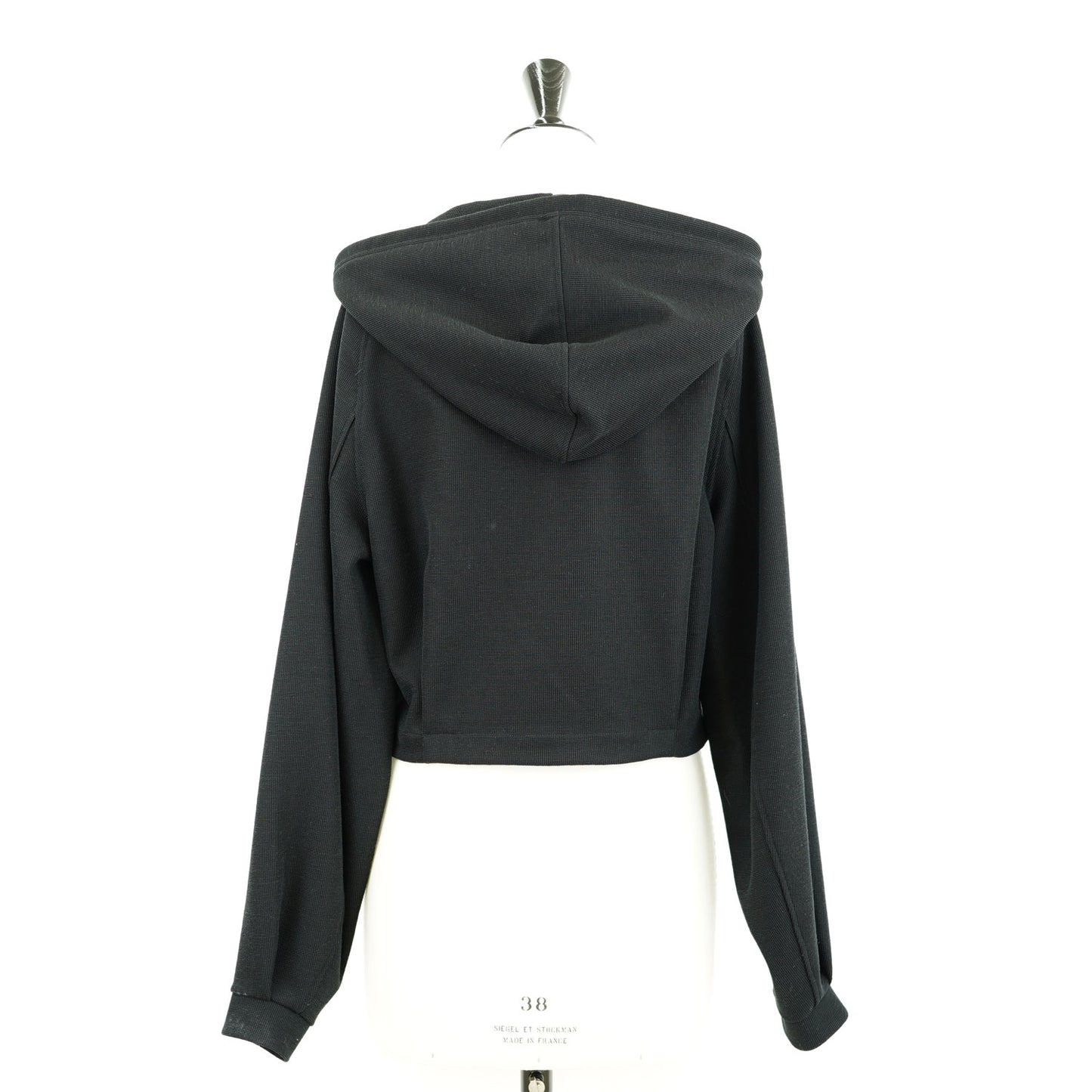 
                  
                    RERACS COTTON RAMIE PEARL KNIT ZIP UP PULLOVER SHORT PARKA -BLACK-
                  
                