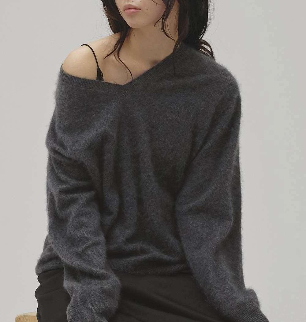 
                  
                    Woolcashmere Vneck Knit
                  
                