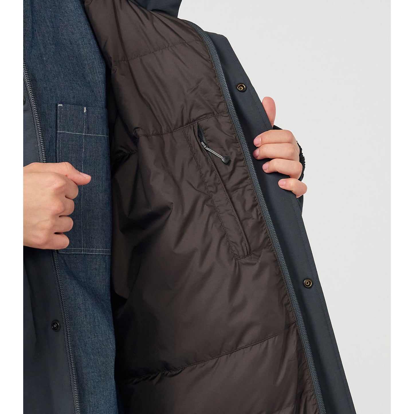 
                  
                    Double Peak Field Down Coat - BLACK -
                  
                