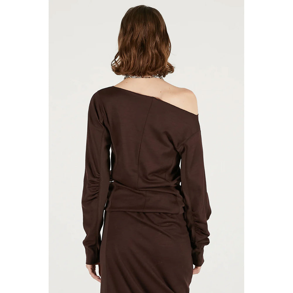 
                  
                    Wool Slouchy Sleeve Top -GREY-
                  
                