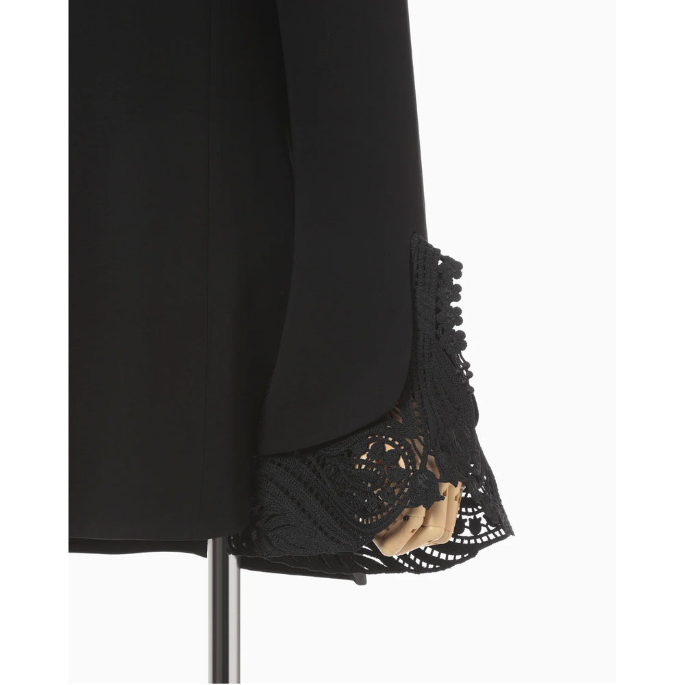 
                  
                    Embroidered Cuffs Top - black
                  
                